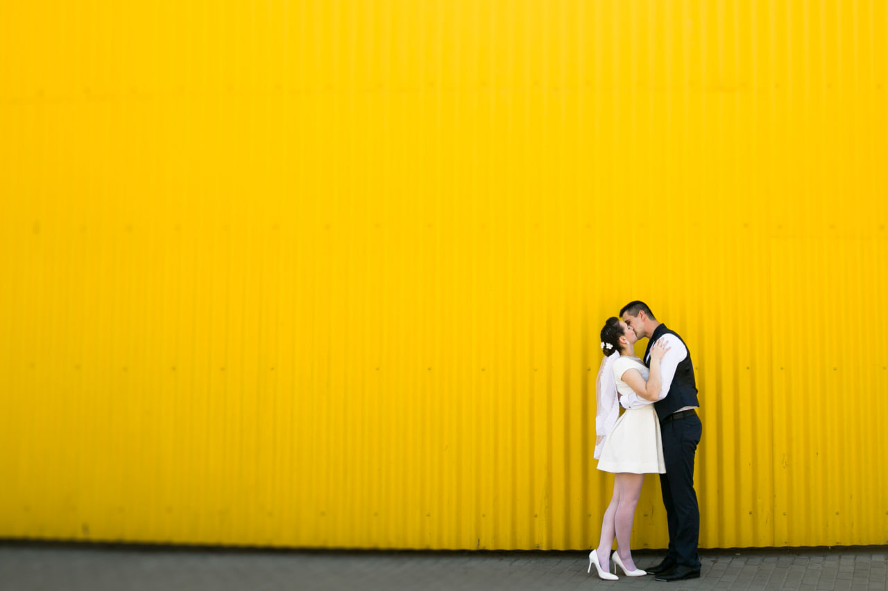 hochzeitsfotograf lübeck Galerie Gelb hitergrund